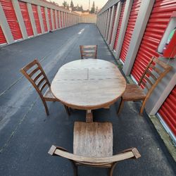 Premium 5 Piece Solid Walnut Dining Table Set