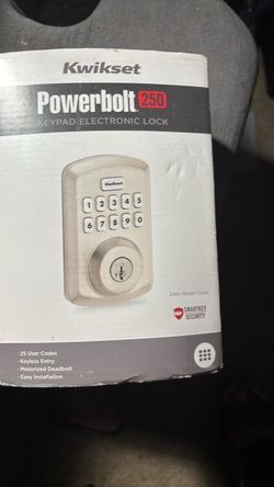 Keypad electronic lock powerbolt 250 kwikset