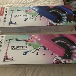 Pink And Blue Light Up Skooters 