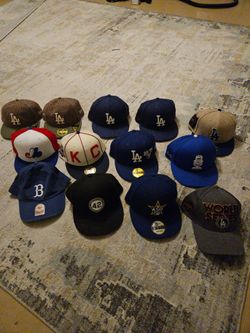 Baseball Caps, $5 Each - Over 30 Never Worn Collectors’ Items Dodgers, Lakers, Rams, Expos, Baseballism Hats/Caps