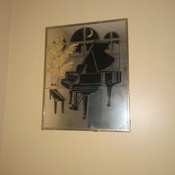 Piano Mirror Picture 