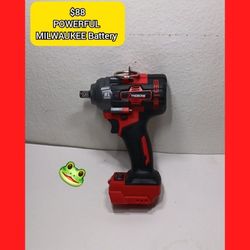 IMPACT 1/2" WRENCH MILWAUKEE BATTERY 
