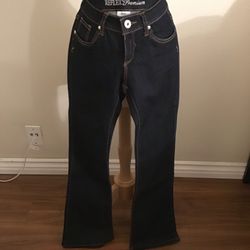 DARK LOW CUT JEANS / PANTS SIZE 1