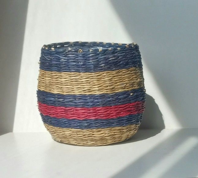 Rattan Bamboo Woven Wicker Design Plant Pot/ Plant Planter/ Flower Pot Basket Patio Garden