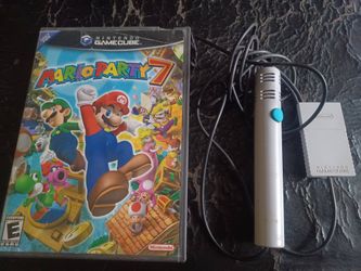 NINTENDO GAMECUBE MARIO PARTY 7 GAME WITH MICROPHONE 🎤 COMPLETE IN BOX WITH BOOKLET $80 FINAL PRICE