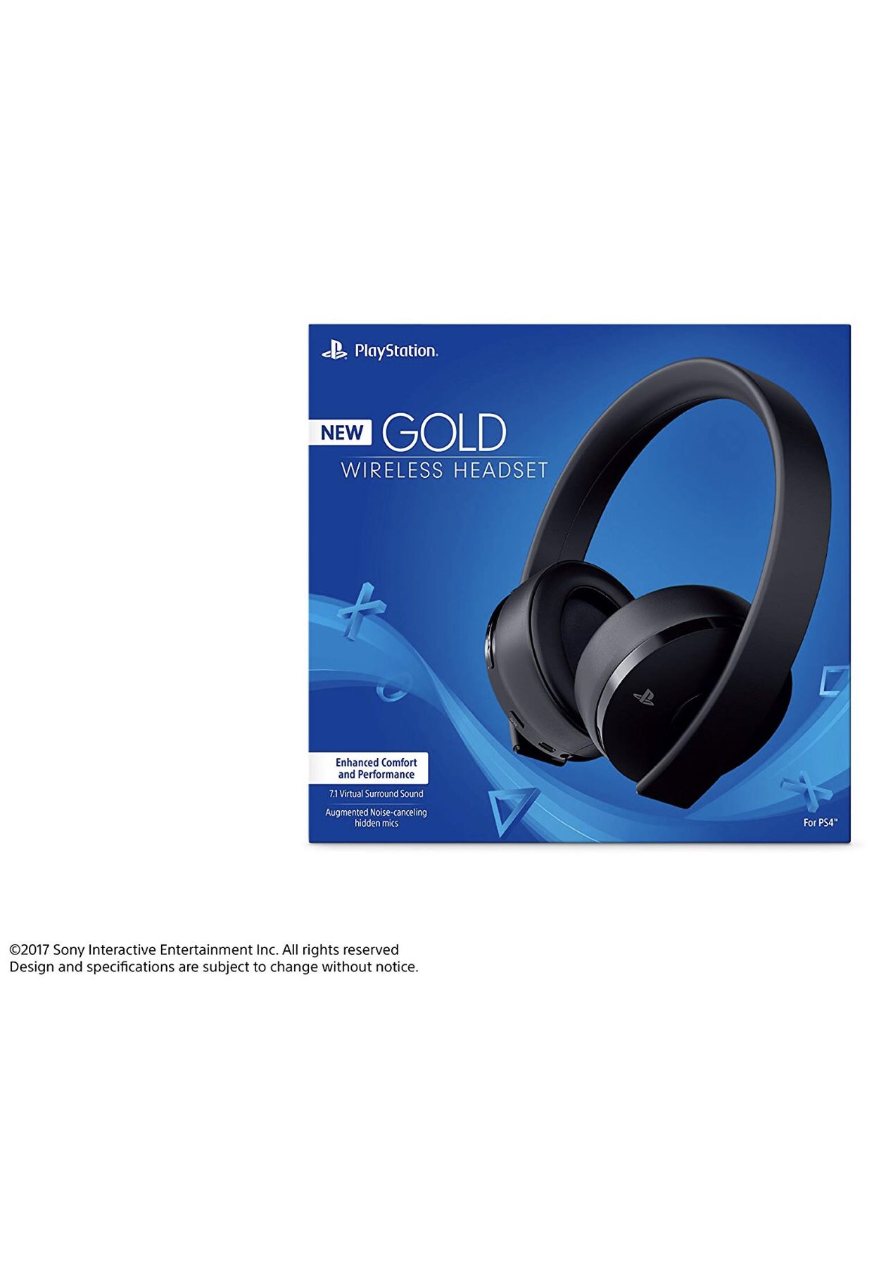 PS4 gold wireless headset comes w/ dongle