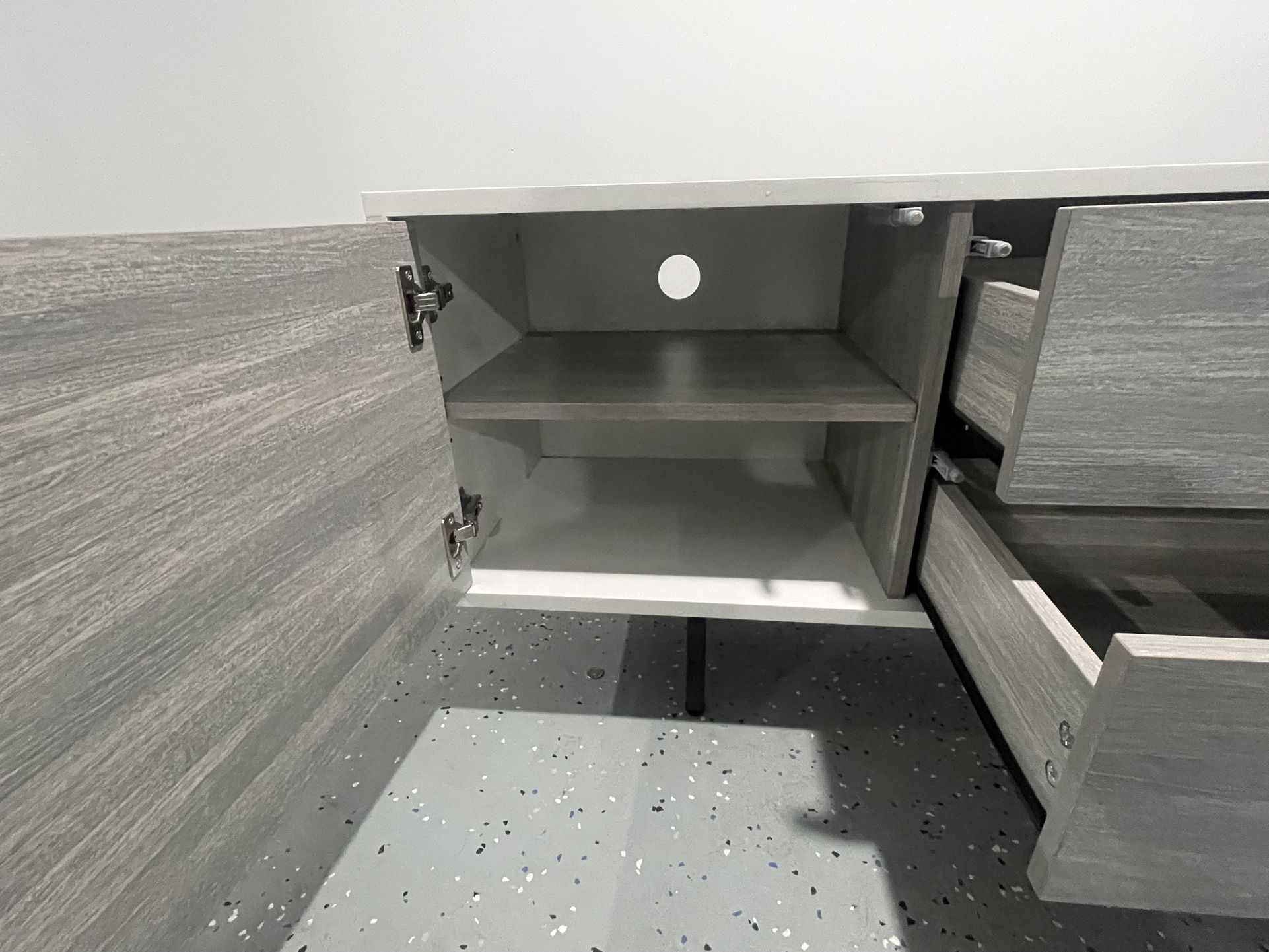 Modern Media Console with Drawers
