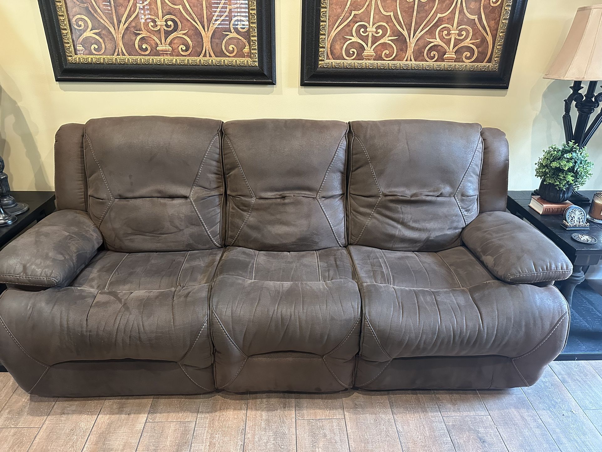 Brown Power Recliners (8 Seats/ 4couches) (HAS TO GO)