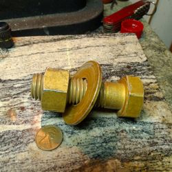 Vintage 1/16 Nut Bolt Very Hard To Find I Think It Went To Something That Flys Because It's So Light Very Rare.