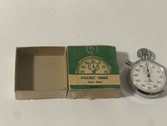 Vintage Marcel & Cie Pocket 1/5 Timer Swiss Precision Stopwatch