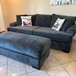 Large And Super Comfortable Couch With Matching Ottoman From Jerome's LIKE NEW!!