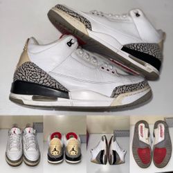 Jordan 3 Retro “White Cement” (2011 Release) - Size 9.5
