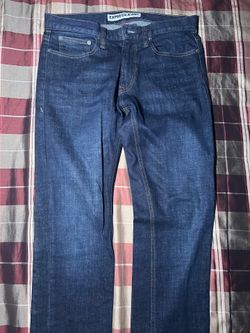 NEW Express Jeans Rocco Slim Fit Straight Leg Denim Distressed Men’s 30x30 Blue