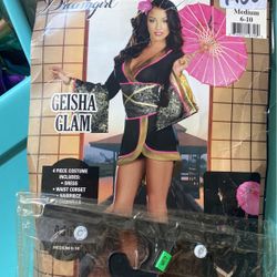 Geisha Costume Adult M 6-10