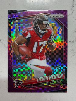 2025 Panini Prizm Devin Hester Purple Power Prizms /49 #233 Atlanta Falcons