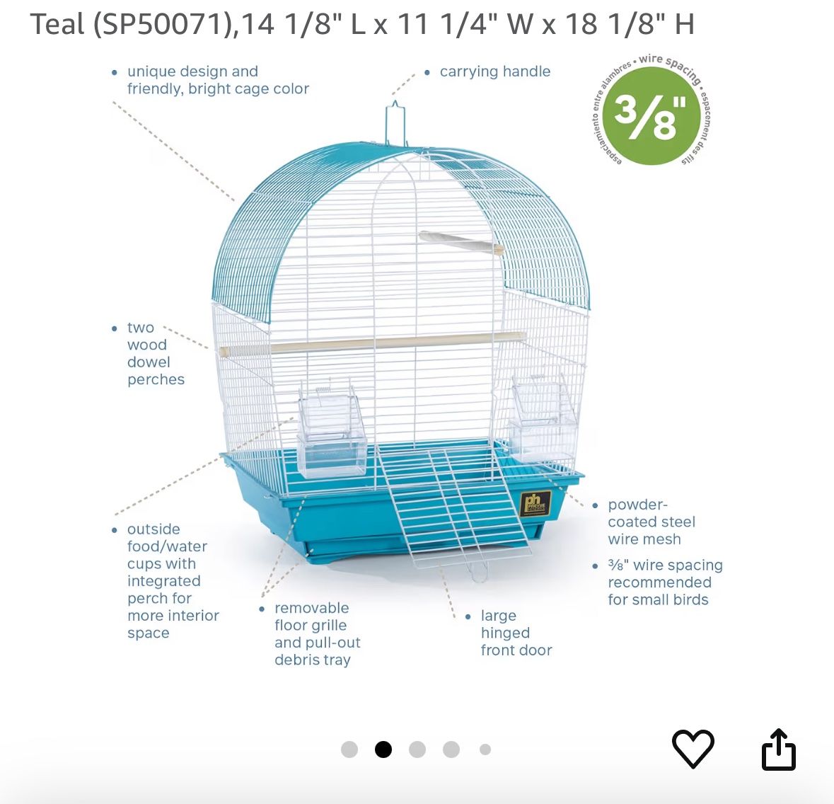 Prevue Pet Products South Beach Dome Bird Cage