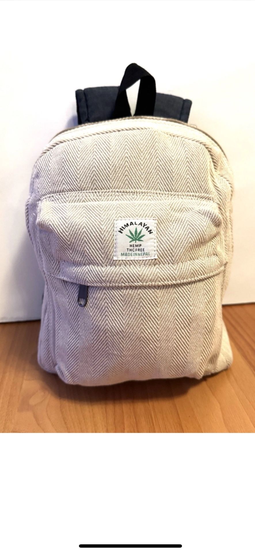 Gorgeous Handmade Himalayan Hemp Backpack For Outdoor Activities & All Purpose 14”by 13”inch