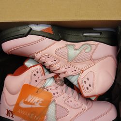 Jordan 5 AWAKE NY Artic PINK Sz 8.5