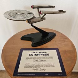 Franklin Mint pewter Starship Enterprise Model 