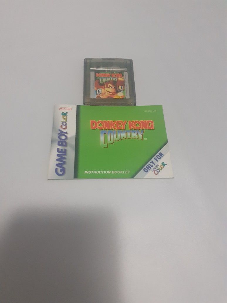 Donkey Kong Country (Nintendo Gameboy Color) CARTRIDGE AND MANUAL ONLY