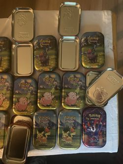 POKÉMON EMPTY TINS (NO CARDS)