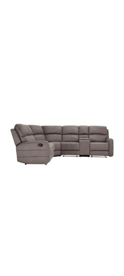 Phoenix Gray 91'' 3 Piece Manual Reclining Sectional
