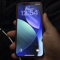 Red iPhone 12 used unlocked
