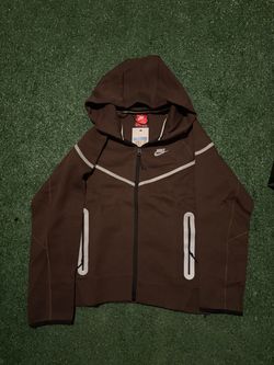 Nike Brown Reflective Tech Fleece Hoodie Size Medium