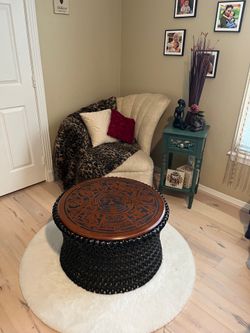 Chair and table