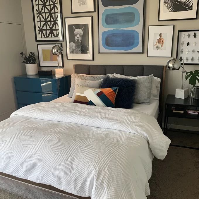 Mid Century Modern Queen Bed And Mattress