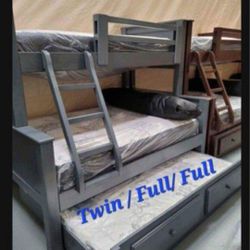 Bunk Beds Twin Full Full Literas