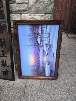 Beautiful oil painting with frame
