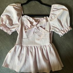 Baby Doll Style Top Pink 