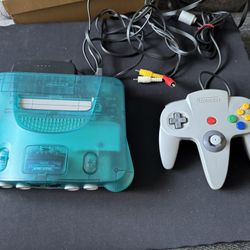 Nintendo 64 Japanese Funtastic Ice Blue