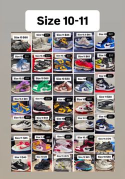 Jordan Nikes and more all size 10.5-11