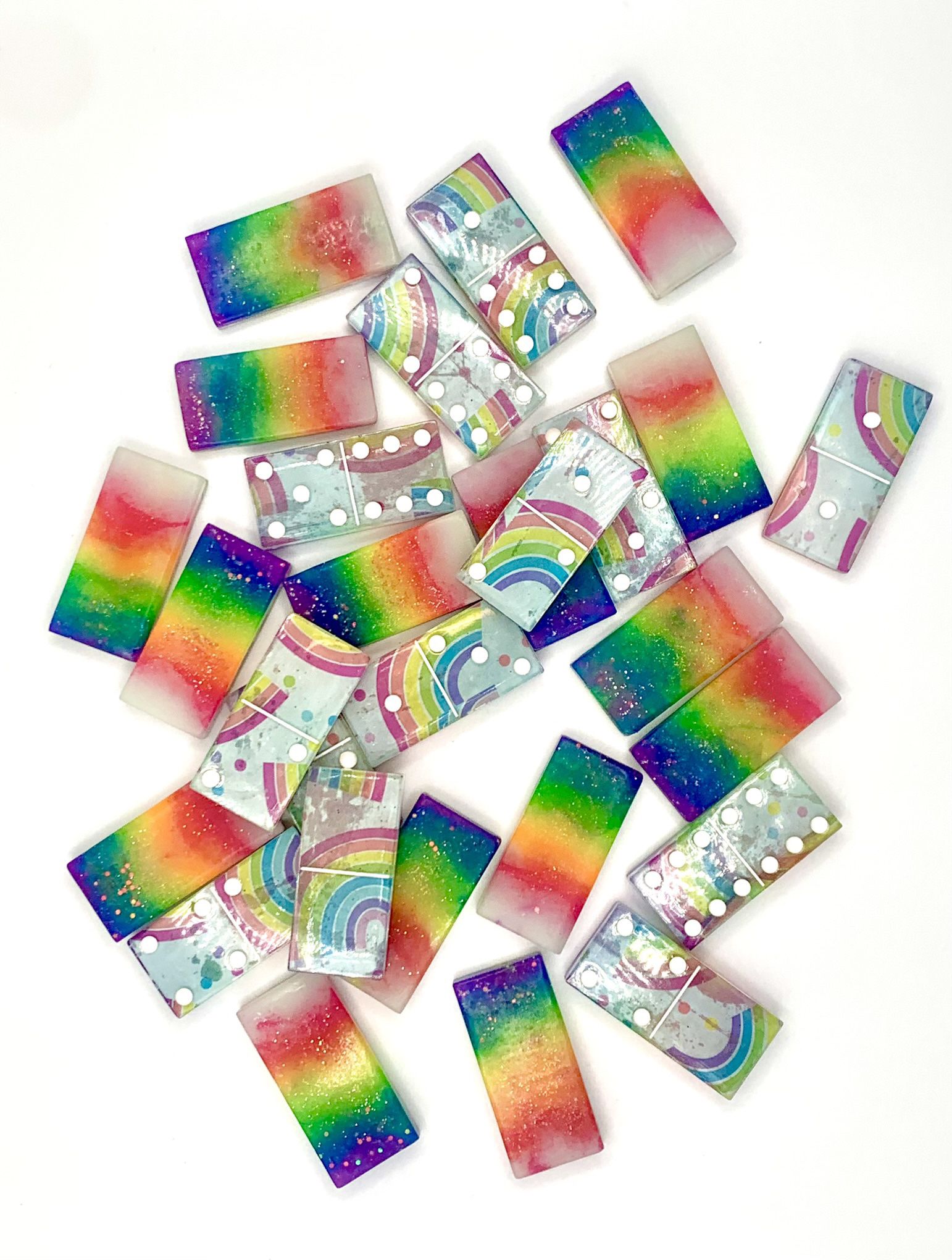 Custom Rainbow Domino Set!