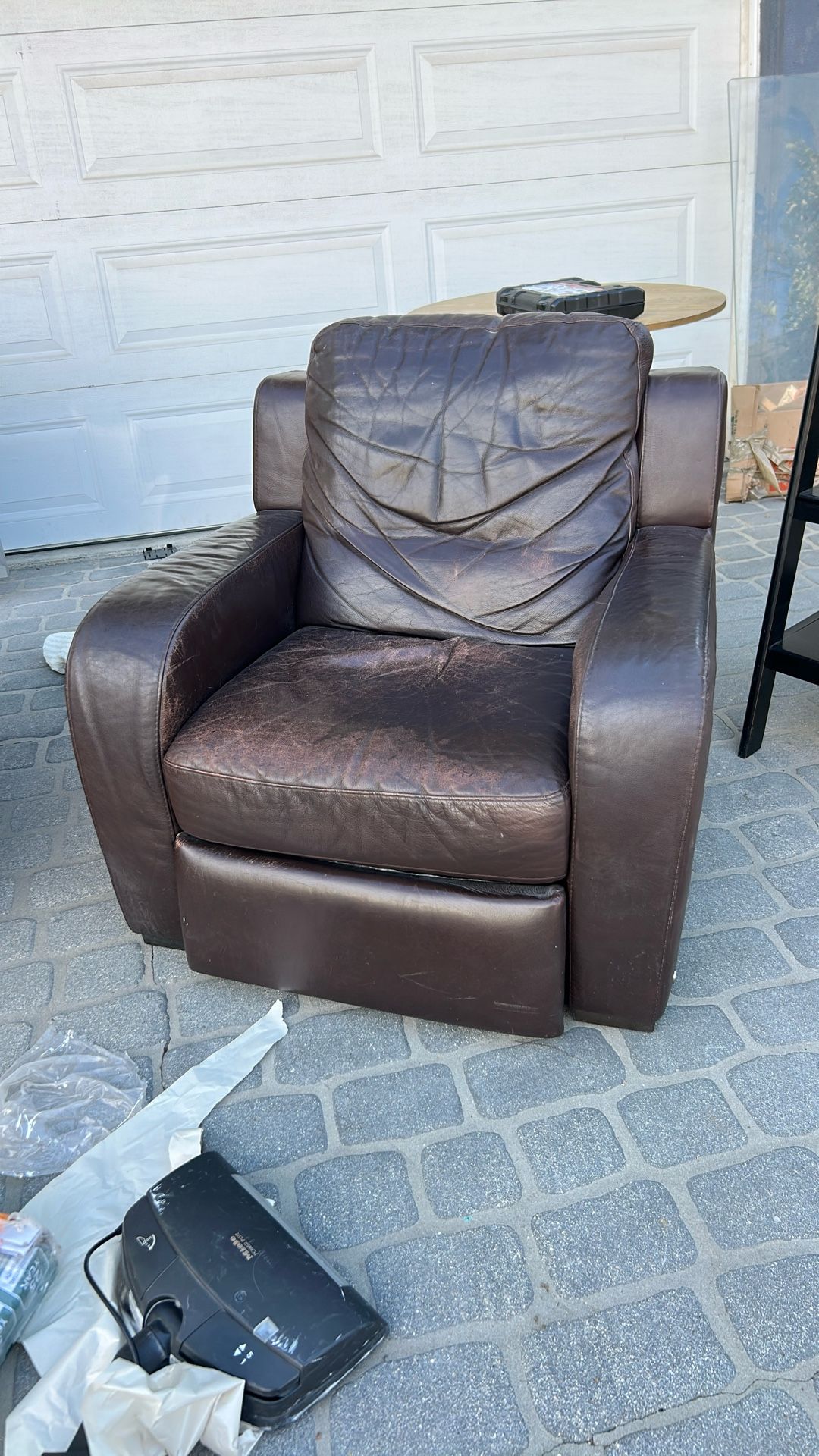 Leather couch