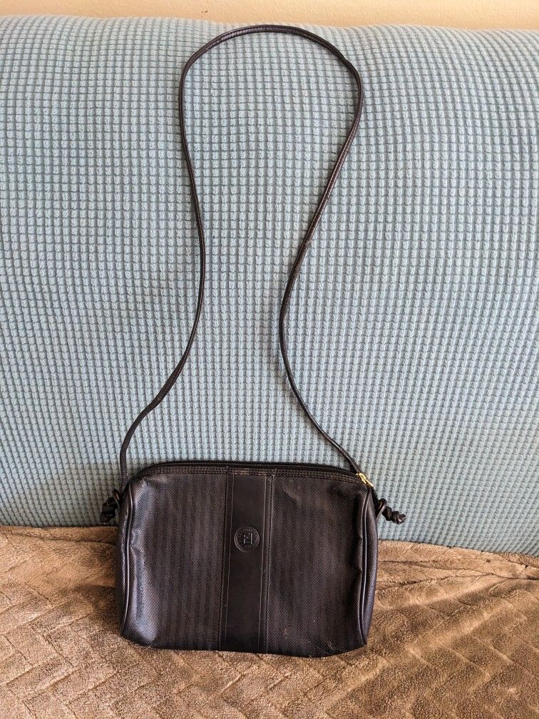 Authentic Vintage Fendi Black Striped Bag