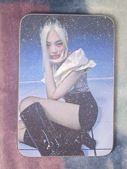 BLACKPINK - Jennie mini album SQUARE UP LOMO Card 40pcs Polaroid Photocards +Iron box