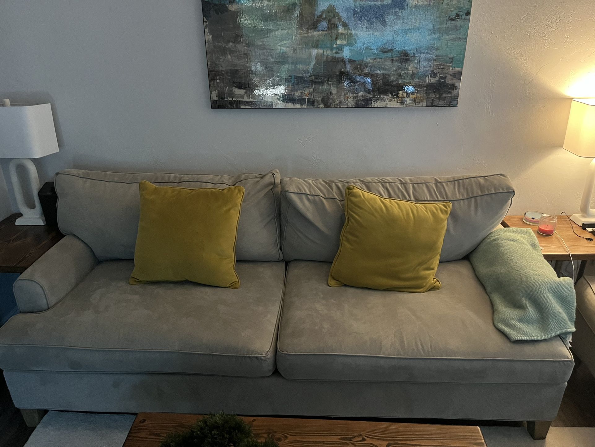 Couch and love seat