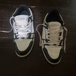 Amiri Skeleton Low Sneakers Black/White Bone Size 10