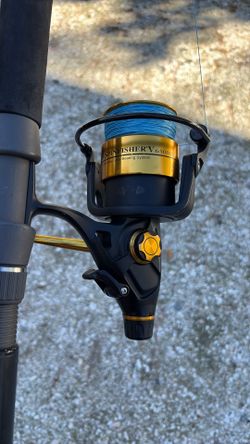 (2) PENN Spinfisher V 6500 LL On Ally Spinning Rods