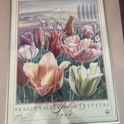 Tulip festival posters and frames