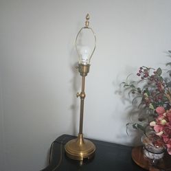 Vintage Brass Table Lamp, Adjustable Pole, $20.00