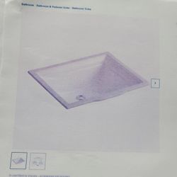 rectangular bathroom sink