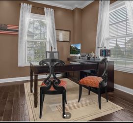 Thomasville solid wood L Shaped desk