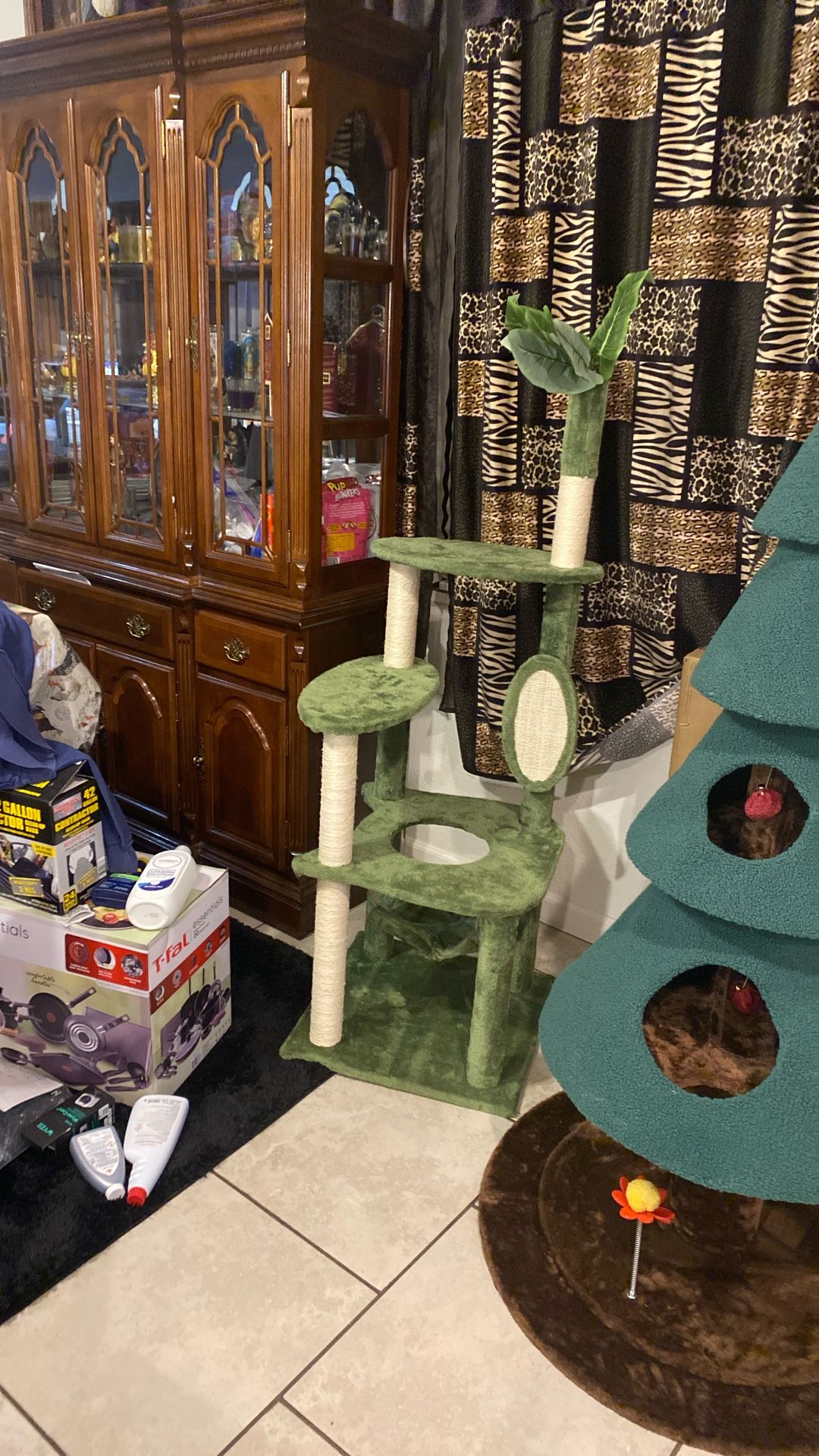 Brand new cat tree house never been used, put together taken out the box