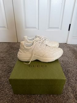 Gucci White GG Monogram Sneakers