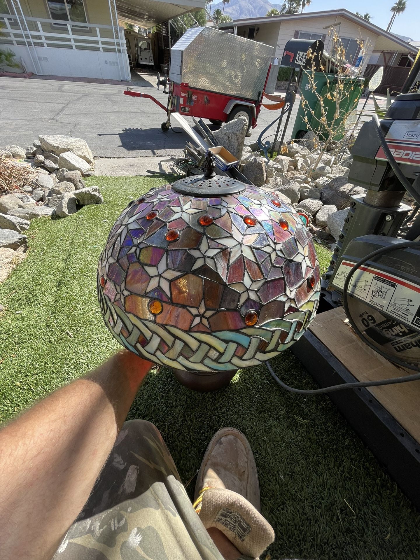 Tiffany Style Stain Glass Table Lamp