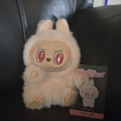 Labubu Have A Seat Dada Plush Toy Keychain Pink